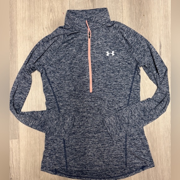 Under Armour Tops - Under Armour Women's Heathered Navy Long Sleeve Top